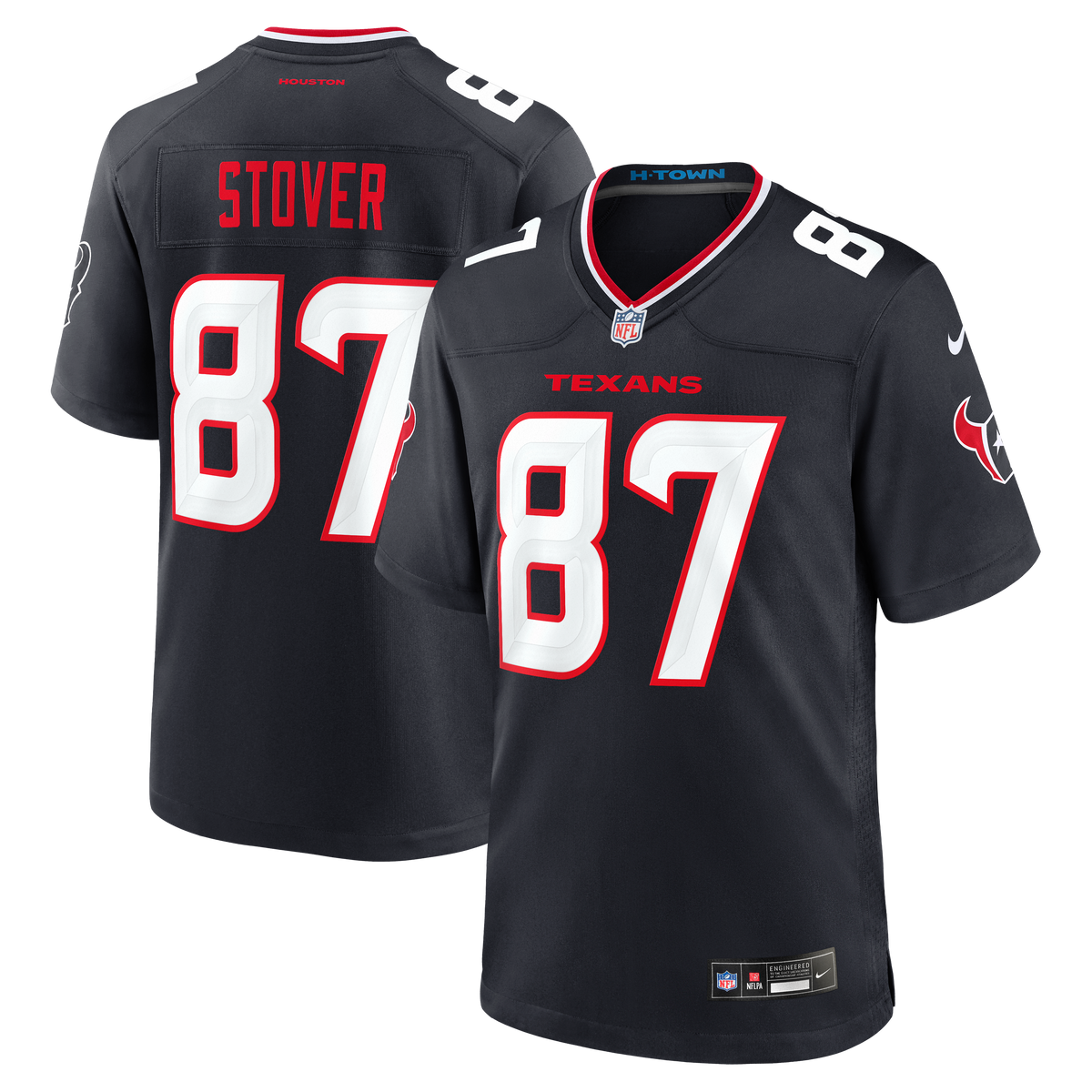 Houston Texans Cade Stover Nike Navy Game Jersey product image 1