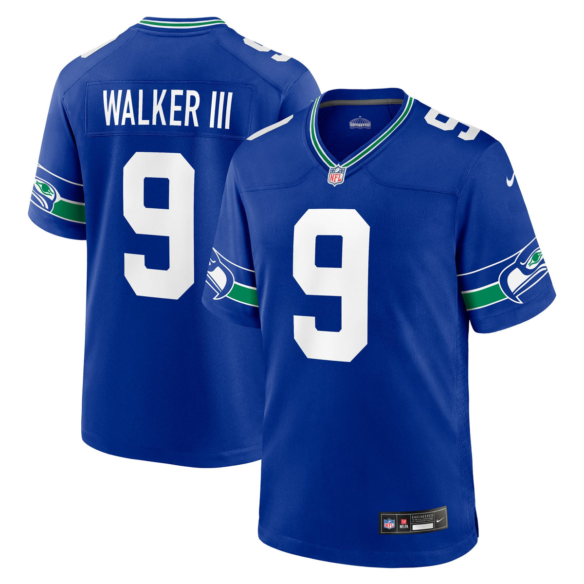 Seattle Seahawks Kenneth Walker III Nike Royal Throwback product image 1