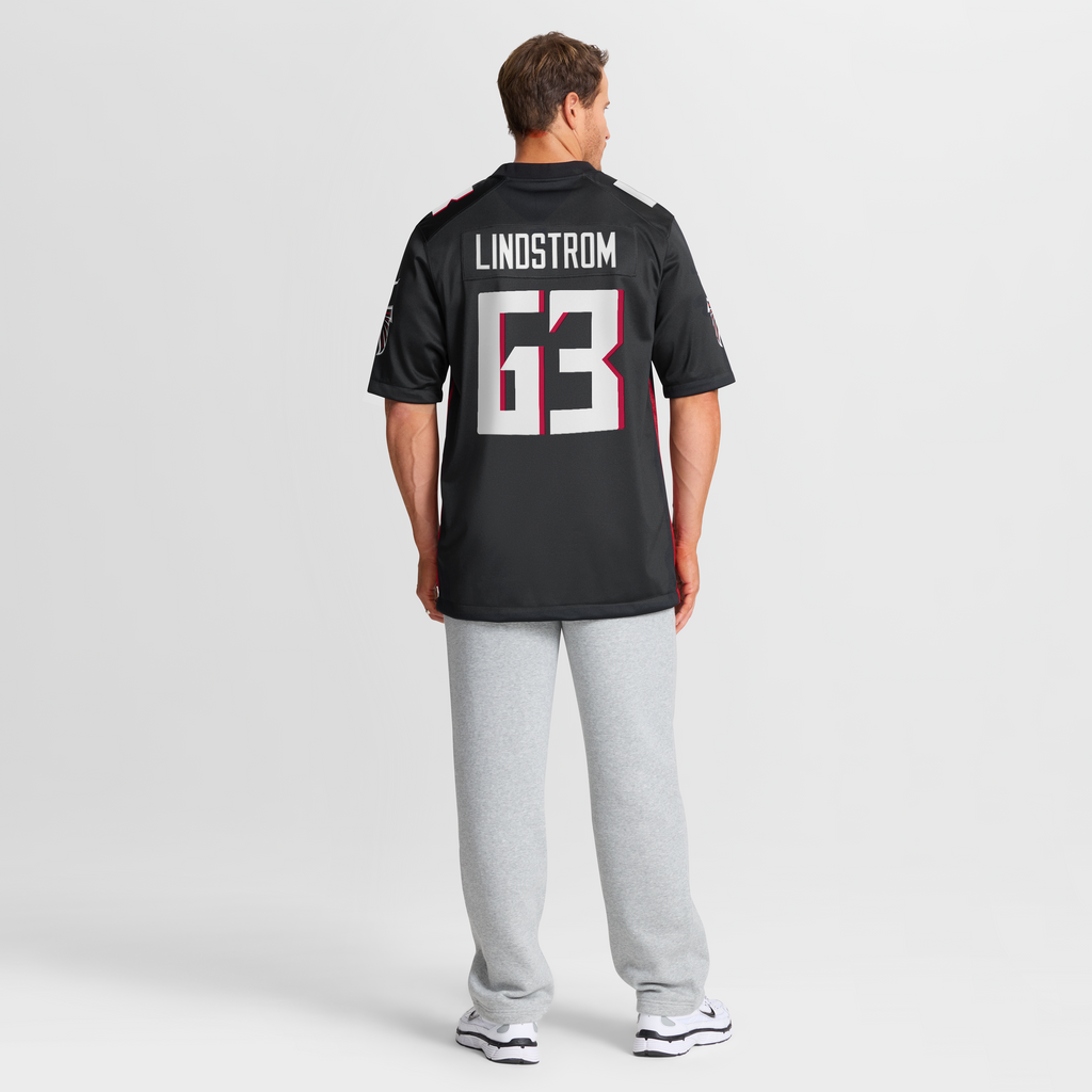 Atlanta Falcons Chris Lindstrom Nike Black Game Jersey product image 8