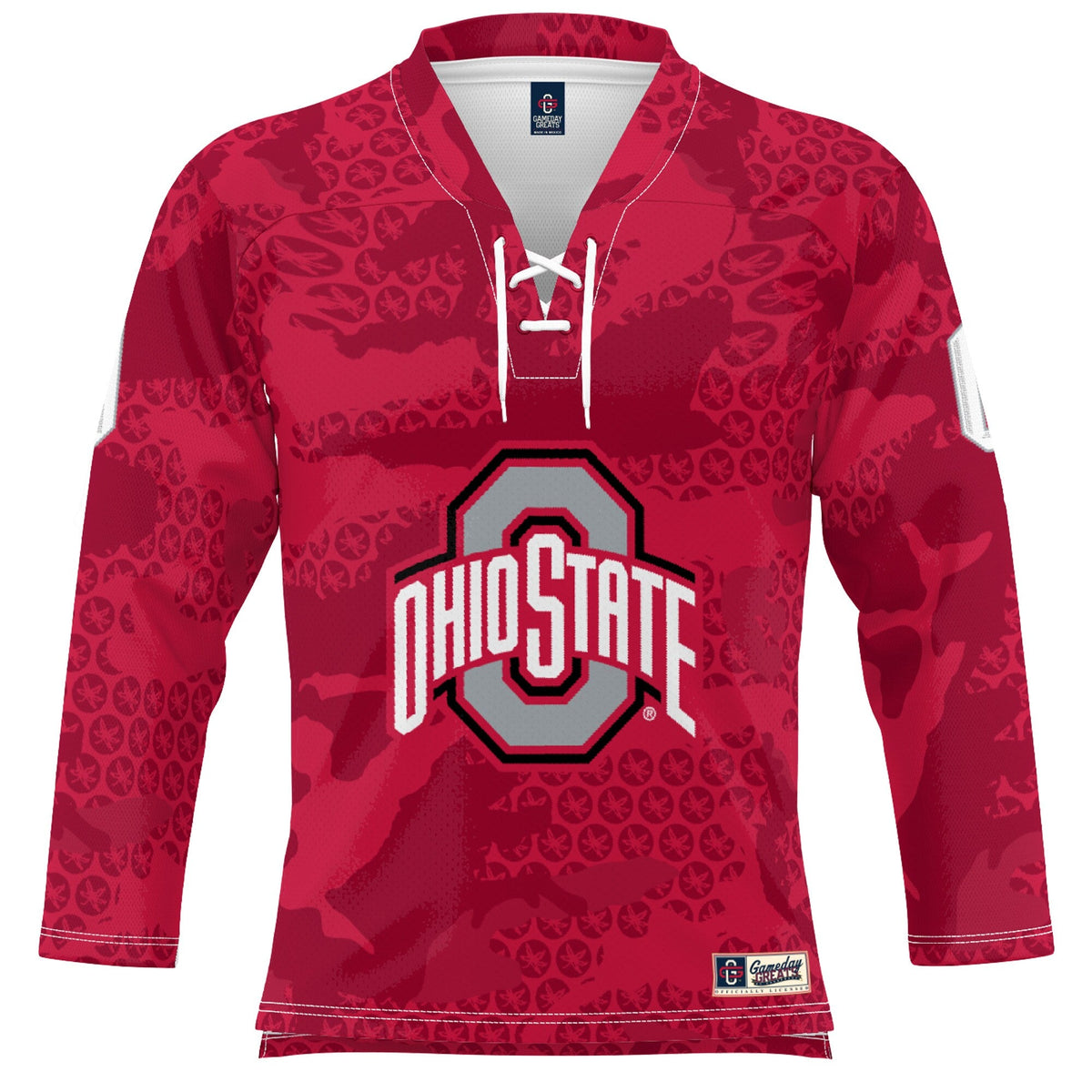 #0 Ohio State Buckeyes Ice Hockey Jersey - Scarlet product image 3
