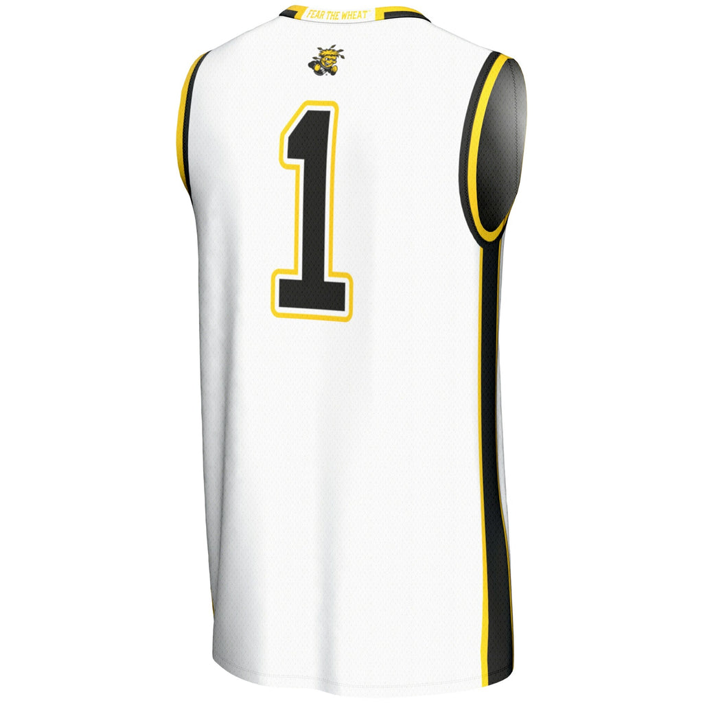 Wichita State Shockers #1 Basketball Jersey - White product image 4