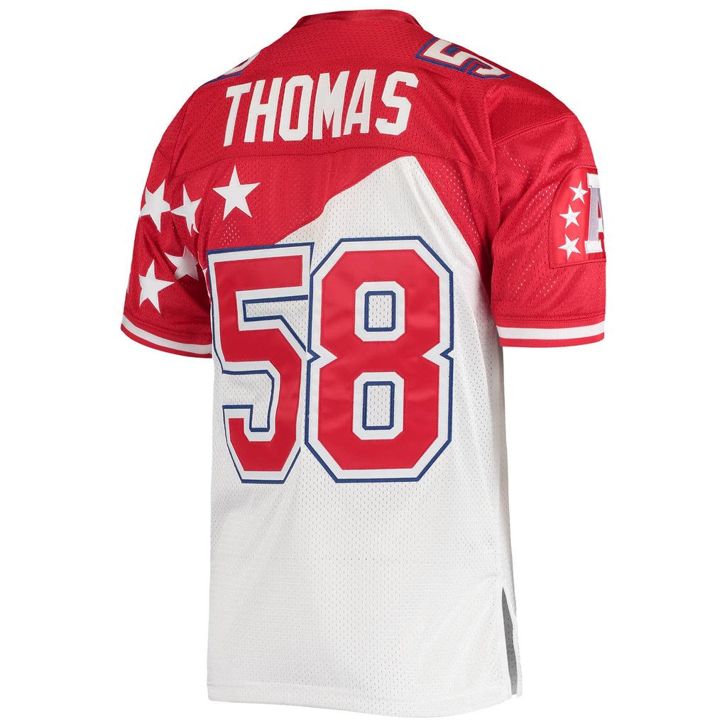 AFC Derrick Thomas Mitchell & Ness White/Red 1995 Pro Bowl product image 3