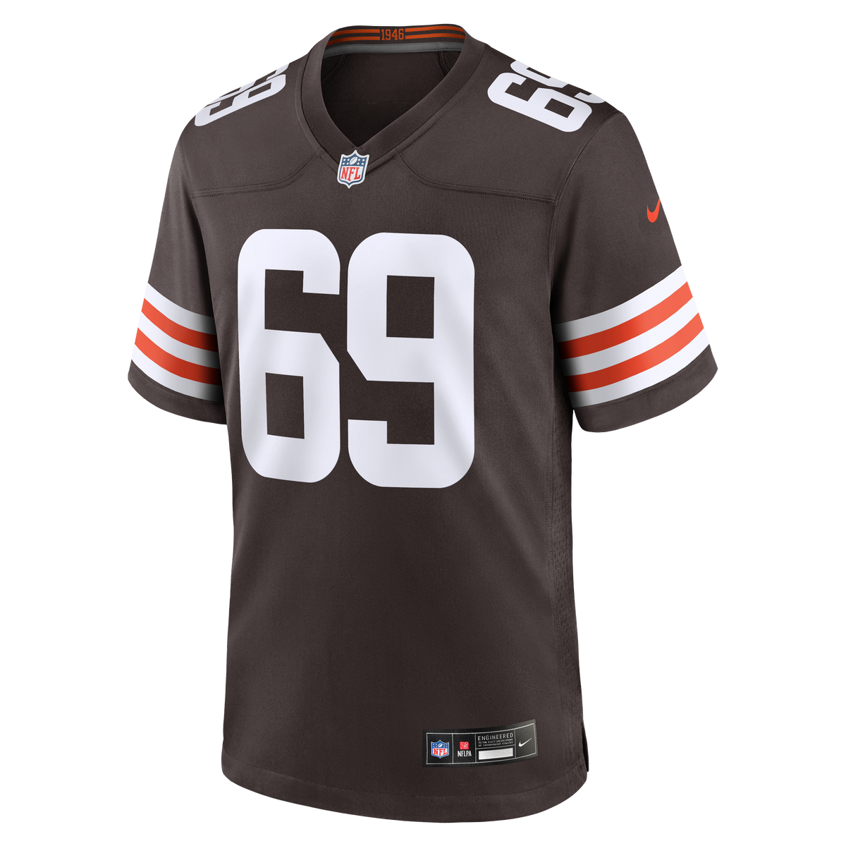 Cleveland Browns Tyre Phillips Nike Brown Team Game Jersey product image 2