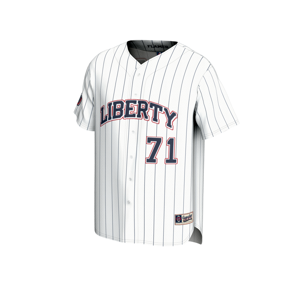 Adult #71 White Liberty Flames Lightweight Collegiate product image 3