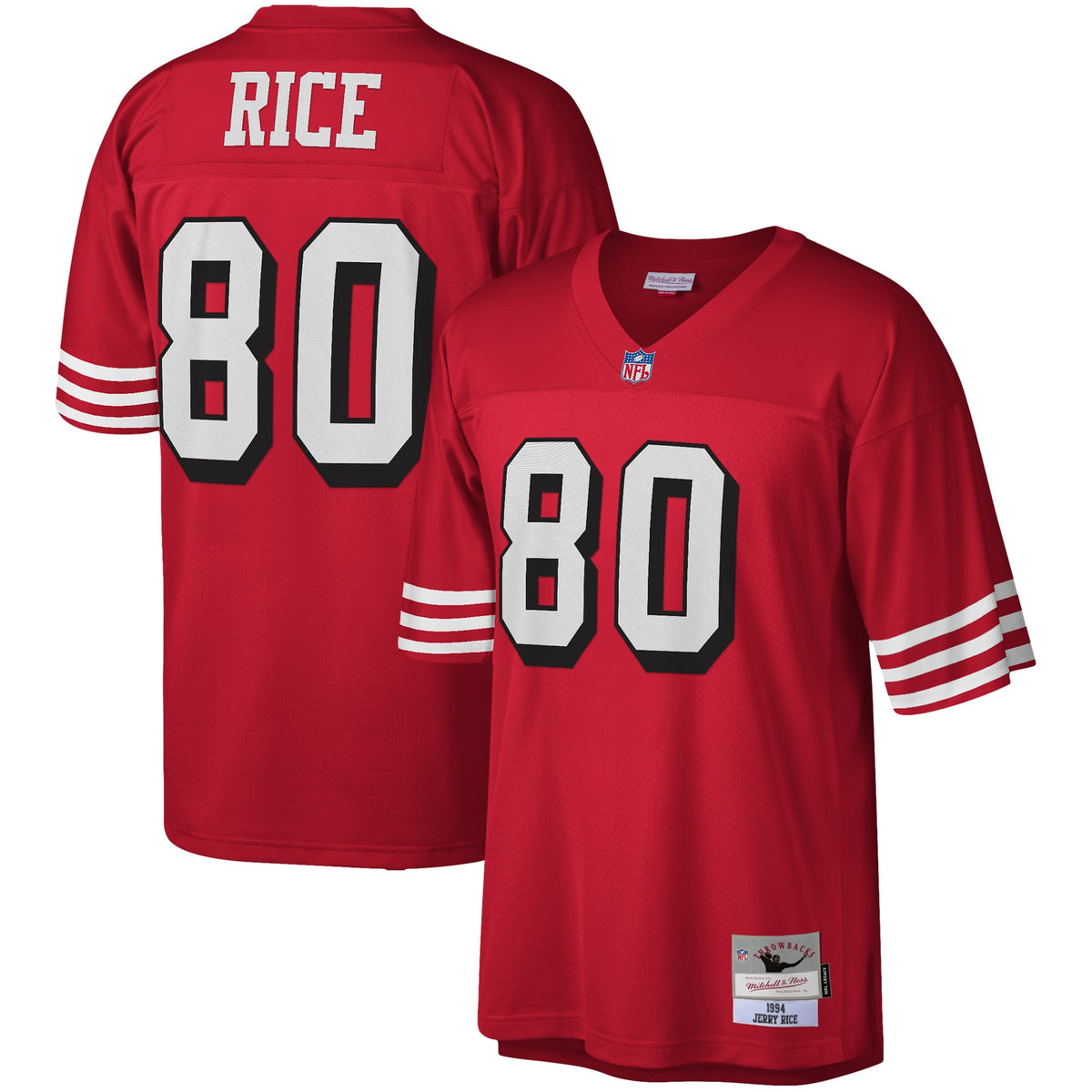 San Francisco 49ers Jerry Rice Mitchell & Ness Scarlet product image 1