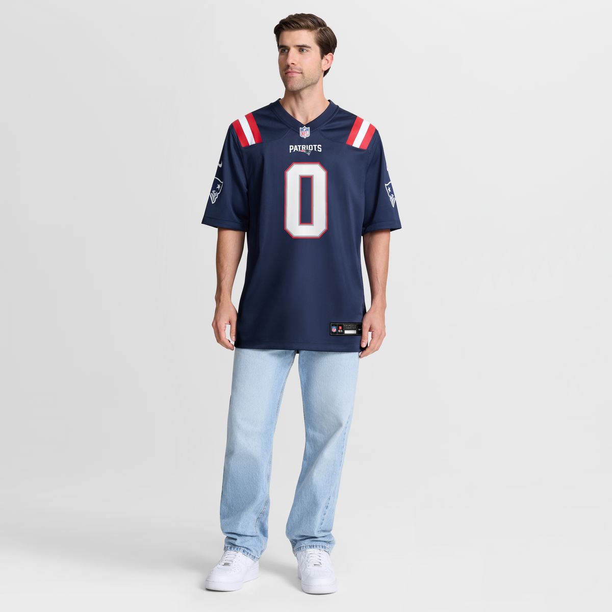 New England Patriots Christian Gonzalez Nike Navy Team Game product image 7
