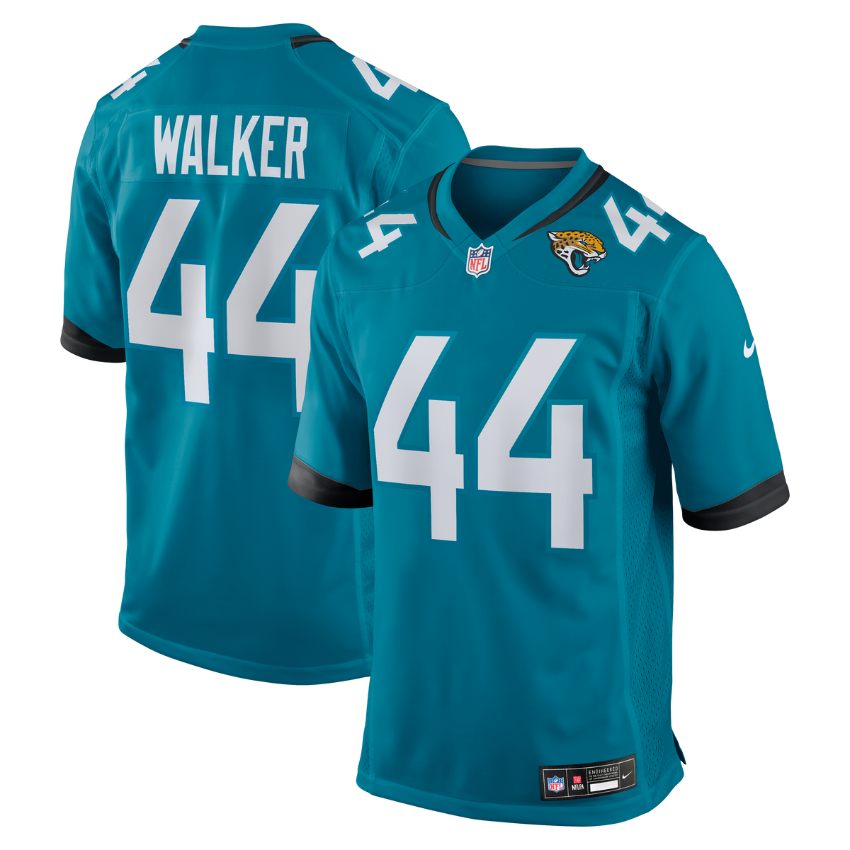 Jacksonville Jaguars Travon Walker Nike Teal Player Game product image 1