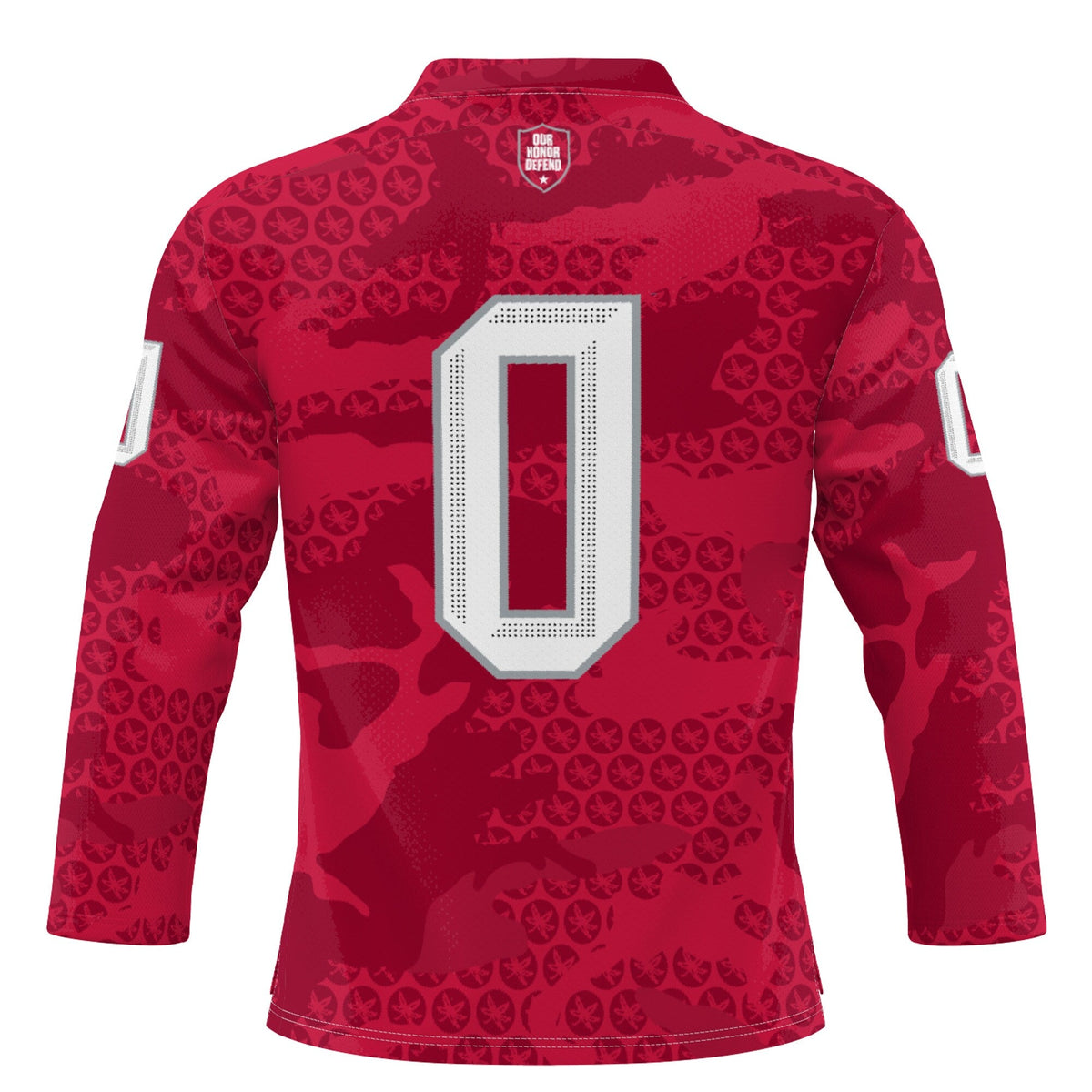 #0 Ohio State Buckeyes Ice Hockey Jersey - Scarlet product image 4