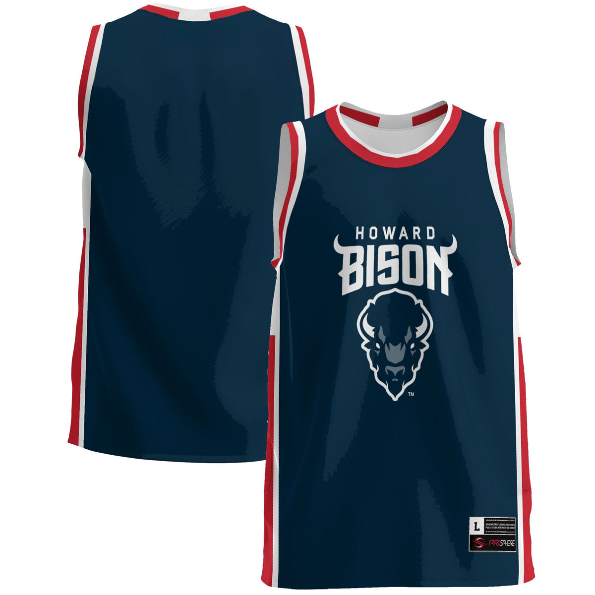 Howard Bison Lightweight Basketball Jersey - Blue product image 1