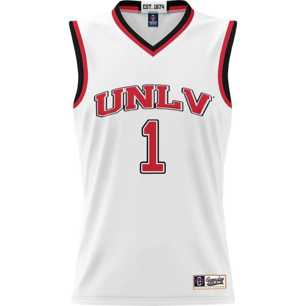 #1 UNLV Rebels Lightweight Basketball Jersey - White product image 3