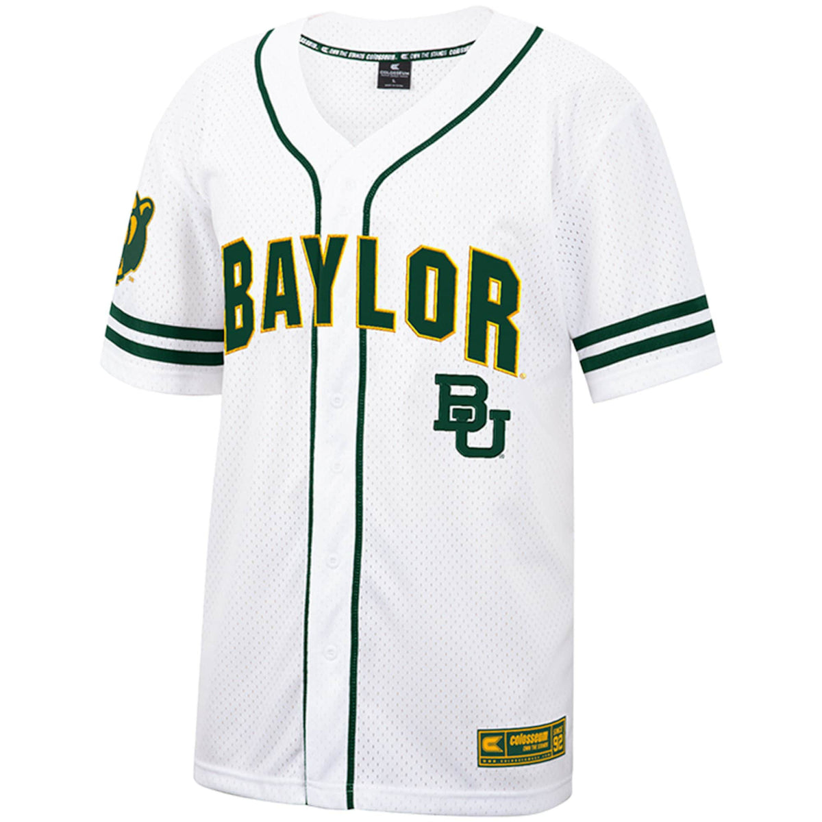 Baylor Bears Free Spirited Mesh Button-Up Baseball Jersey product image 3