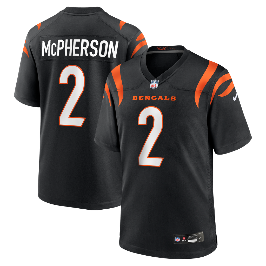 Cincinnati Bengals Evan McPherson Nike Black Game Jersey product image 1