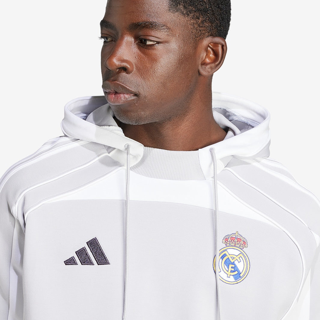 adidas Real Madrid 25/26 UBP Doubleknit Hoodie product image 4, provided for visual reference and product detail review