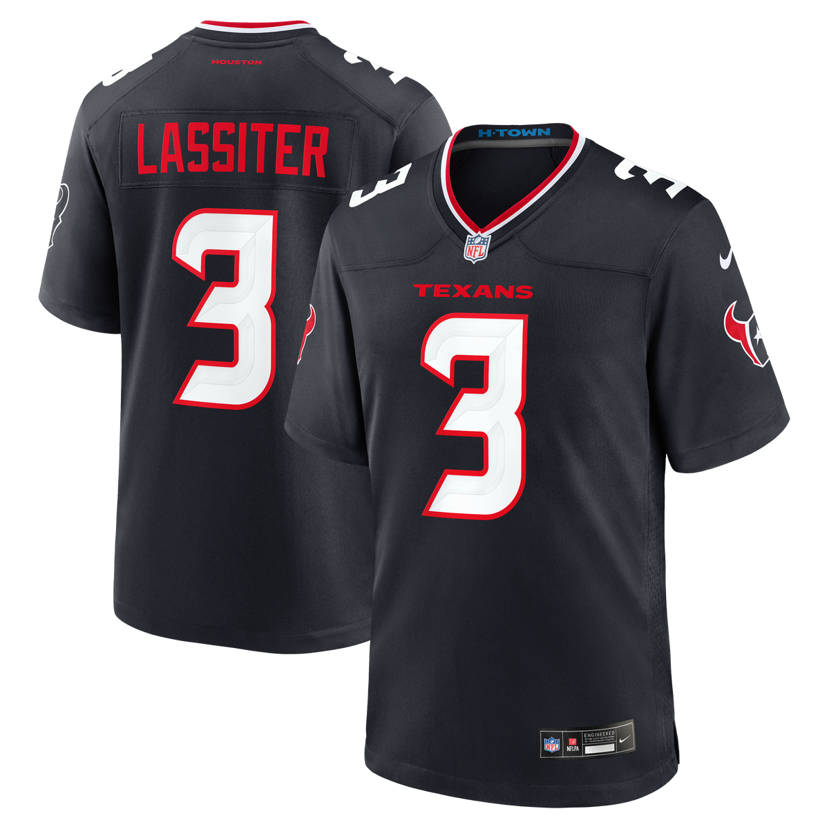Houston Texans Kamari Lassiter Nike Navy Team Game Jersey product image 1