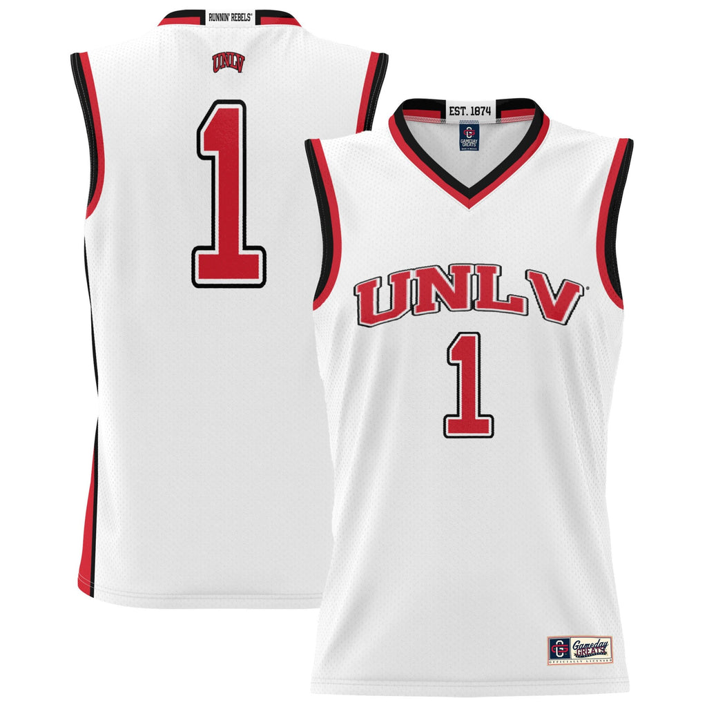 #1 UNLV Rebels Lightweight Basketball Jersey - White product image 2