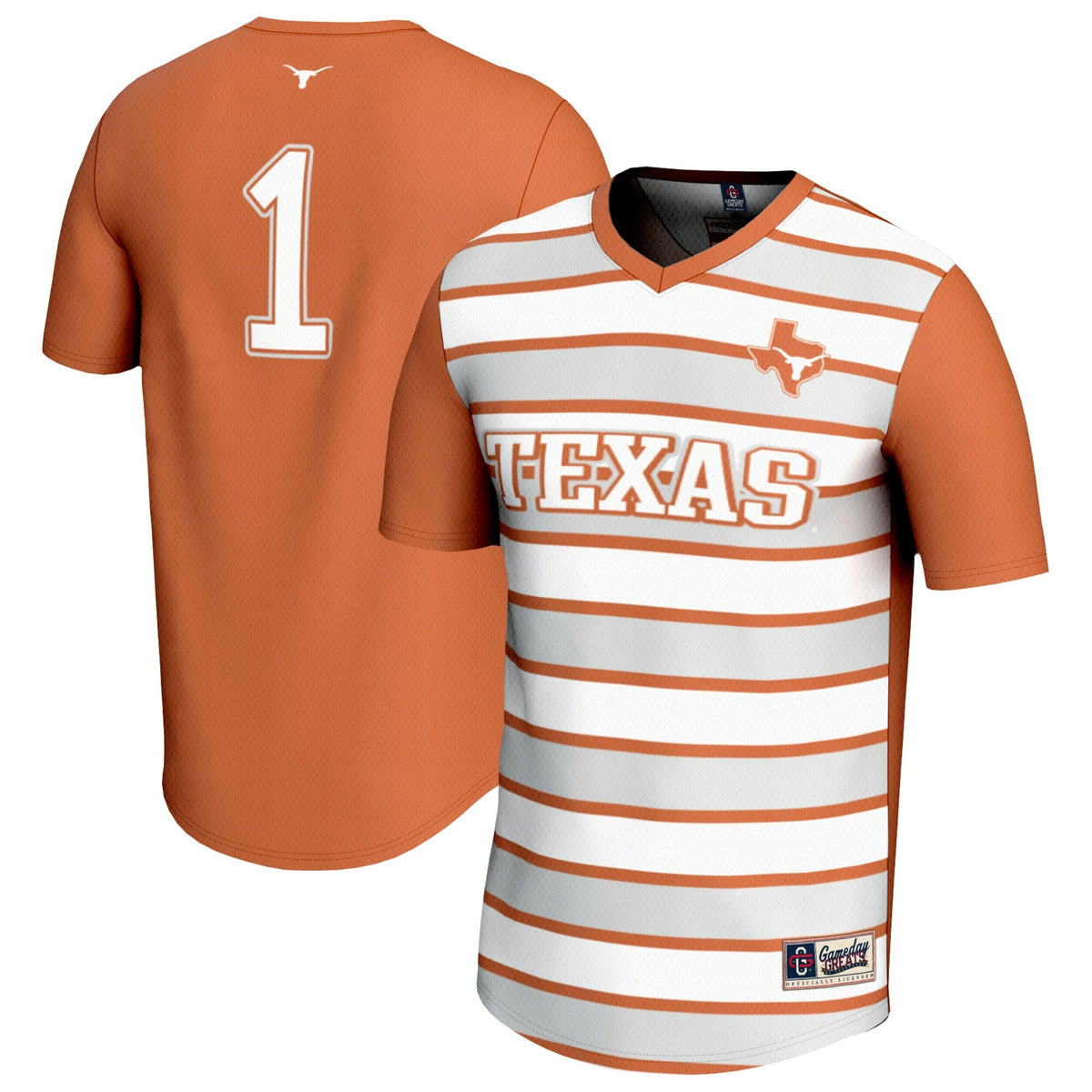 #1 Texas Longhorns Lightweight Soccer Fashion Jersey product image 1