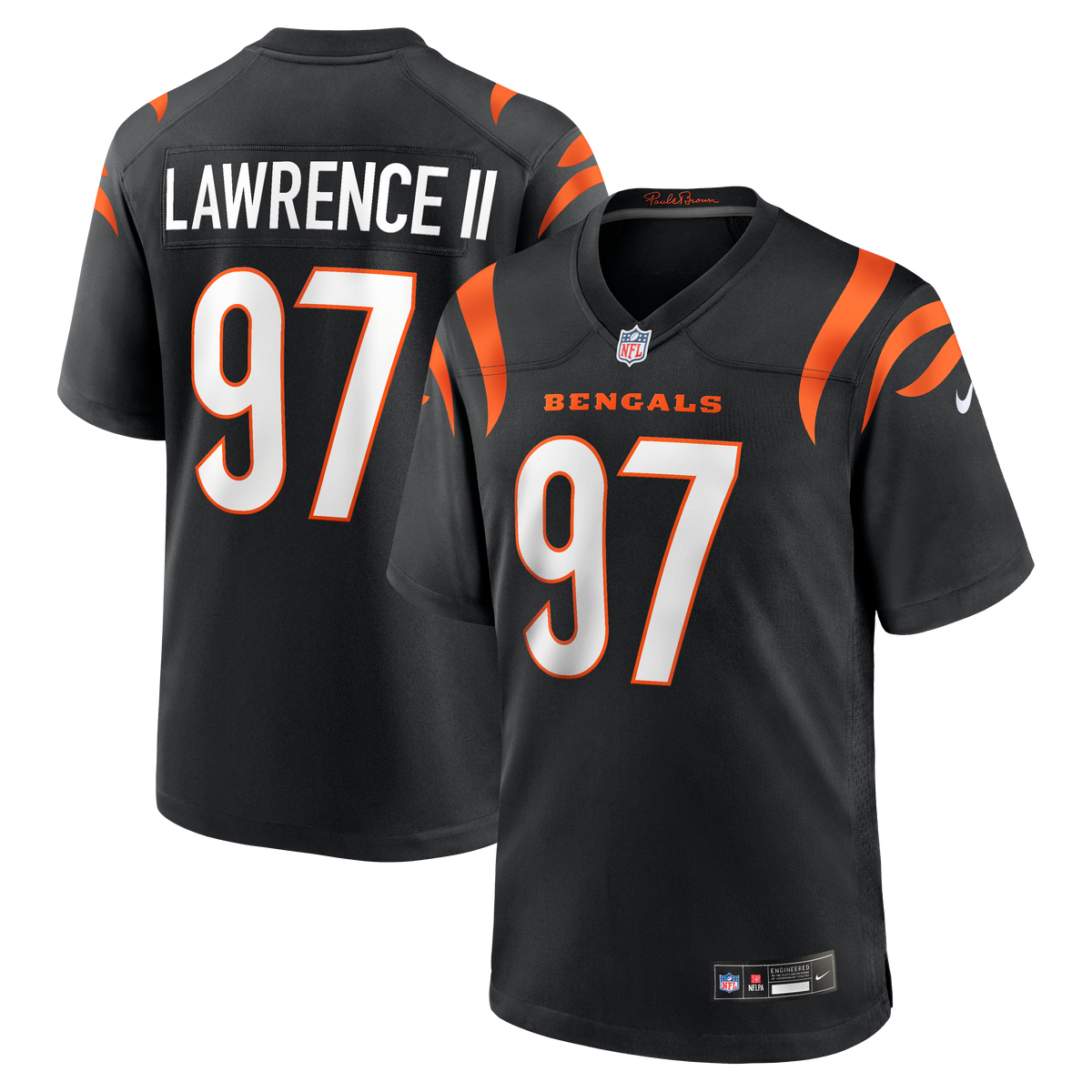 Cincinnati Bengals Dexter Lawrence II Nike Black Game Jersey product image 6