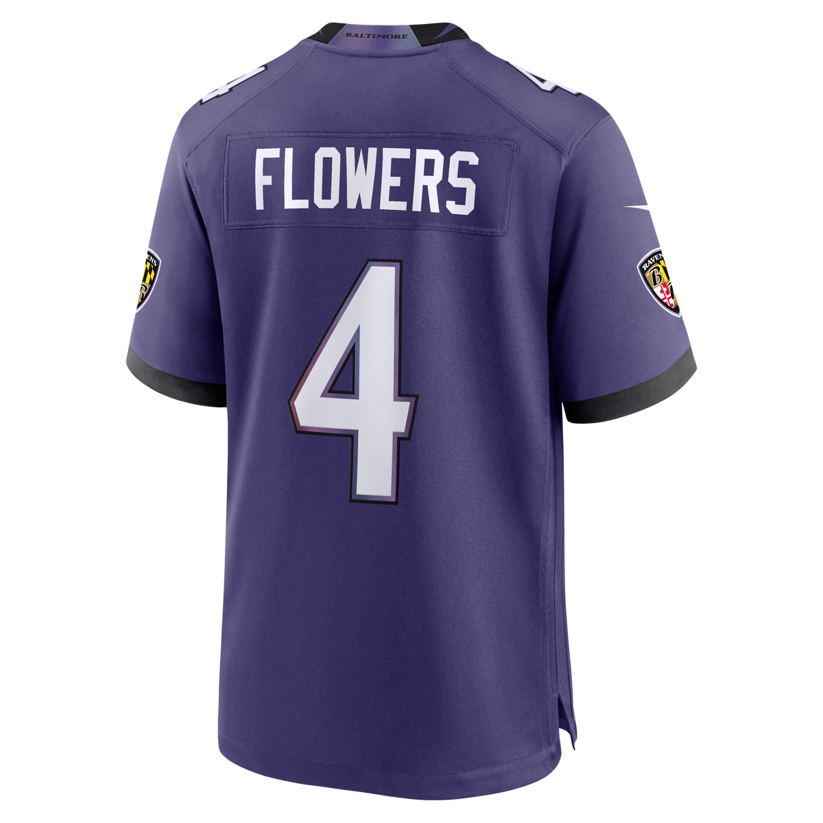 Baltimore Ravens Zay Flowers Nike Purple Team Game Jersey product image 7