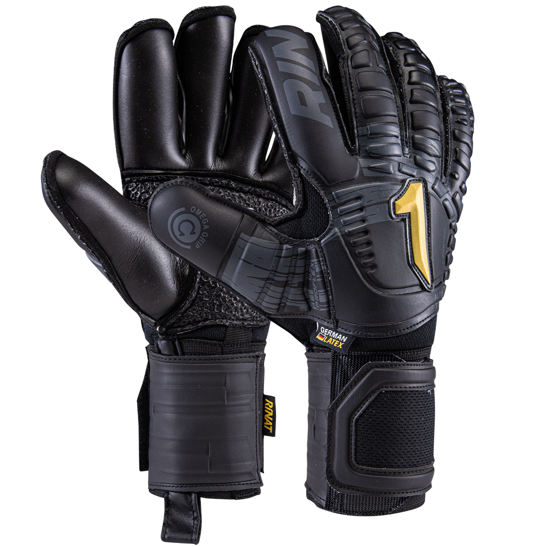 Rinat Egotiko Alpha-Pro Spines Goalkeeper Gloves product image 1, provided for visual reference and product detail review
