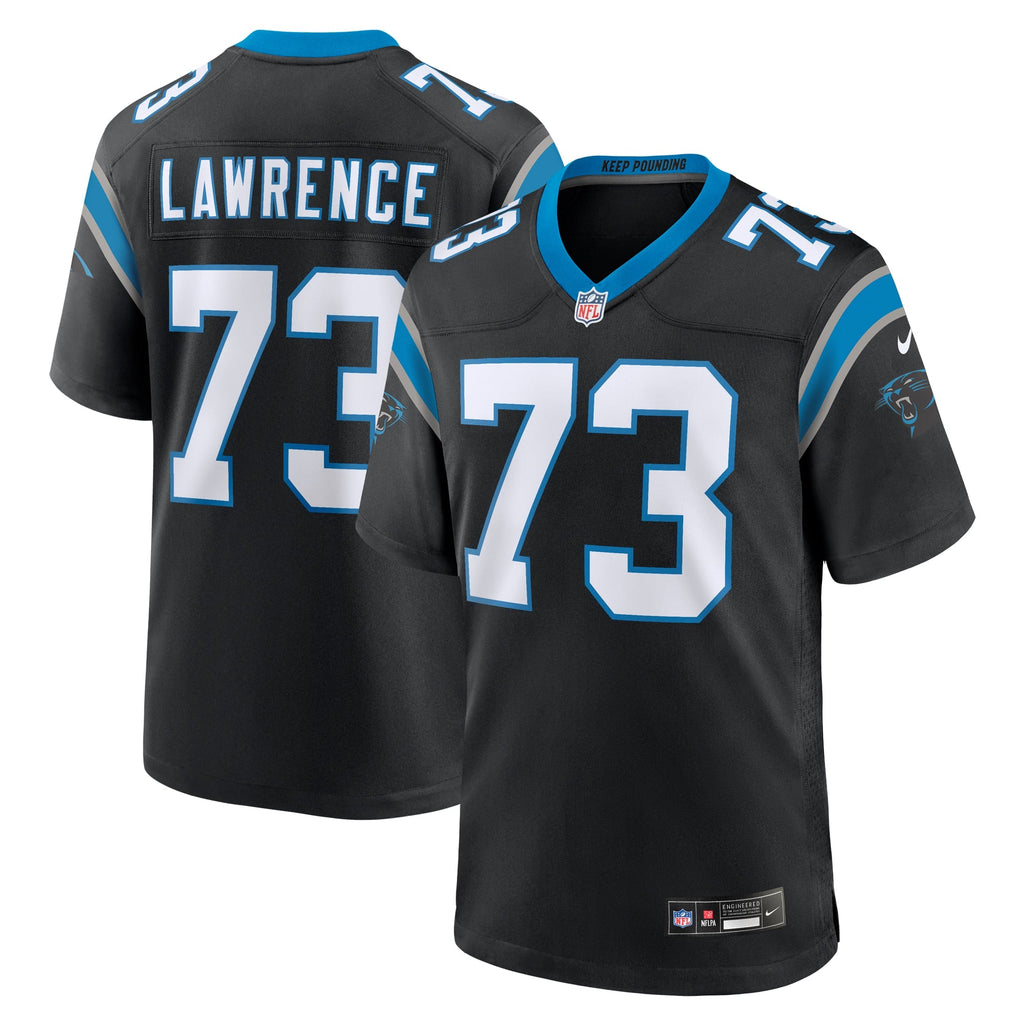 Carolina Panthers Rashard Lawrence Nike Black Game Jersey product image 1