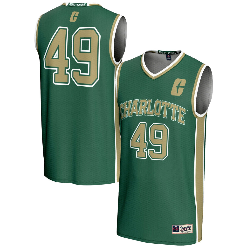 #49 Charlotte 49ers Lightweight Basketball Jersey - Green product image 1