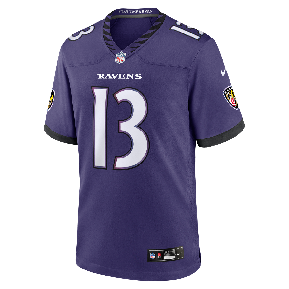 Baltimore Ravens Elijah Sarratt Nike Purple Team Game Jersey product image 2