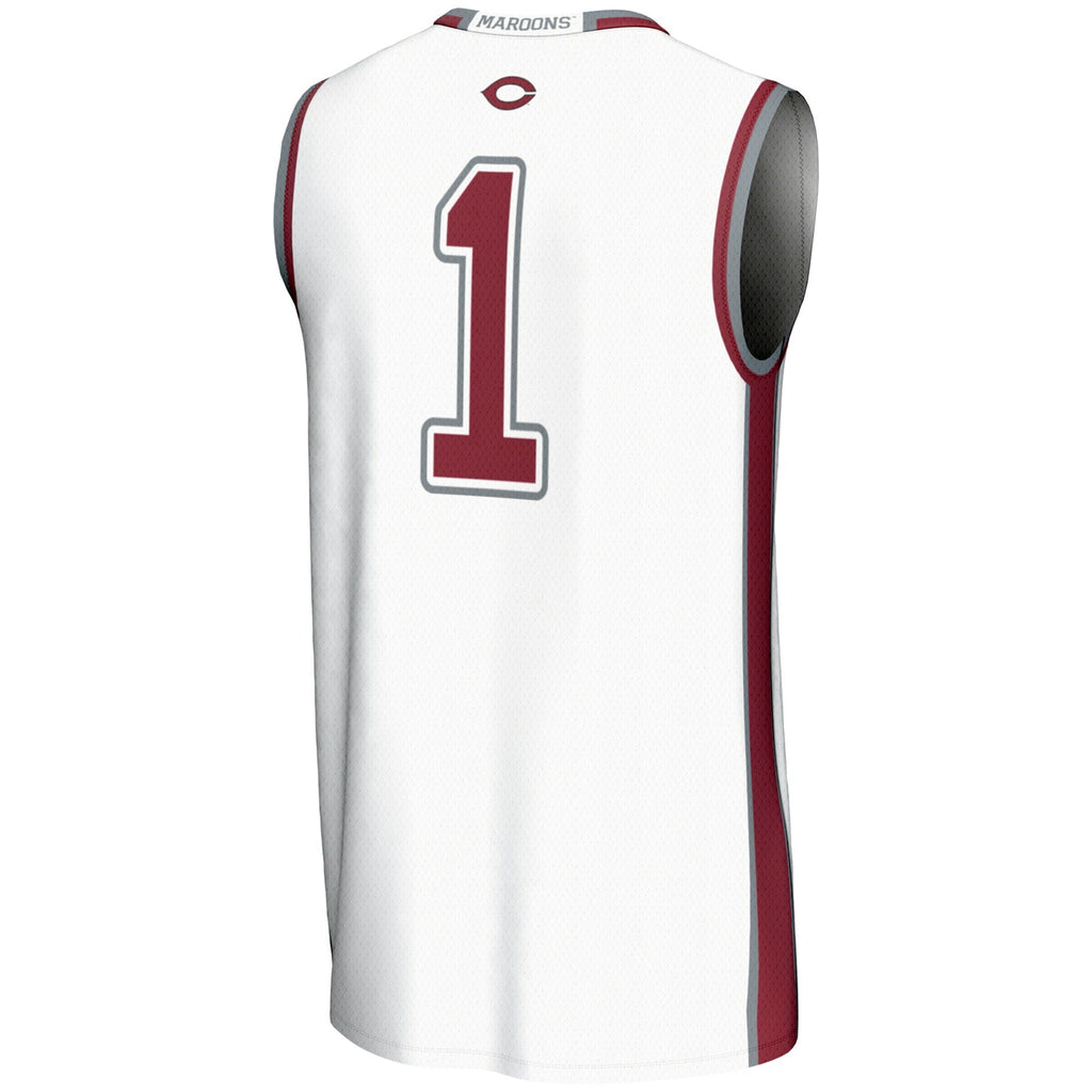 #1 UChicago Maroons Lightweight Basketball Jersey - White product image 4