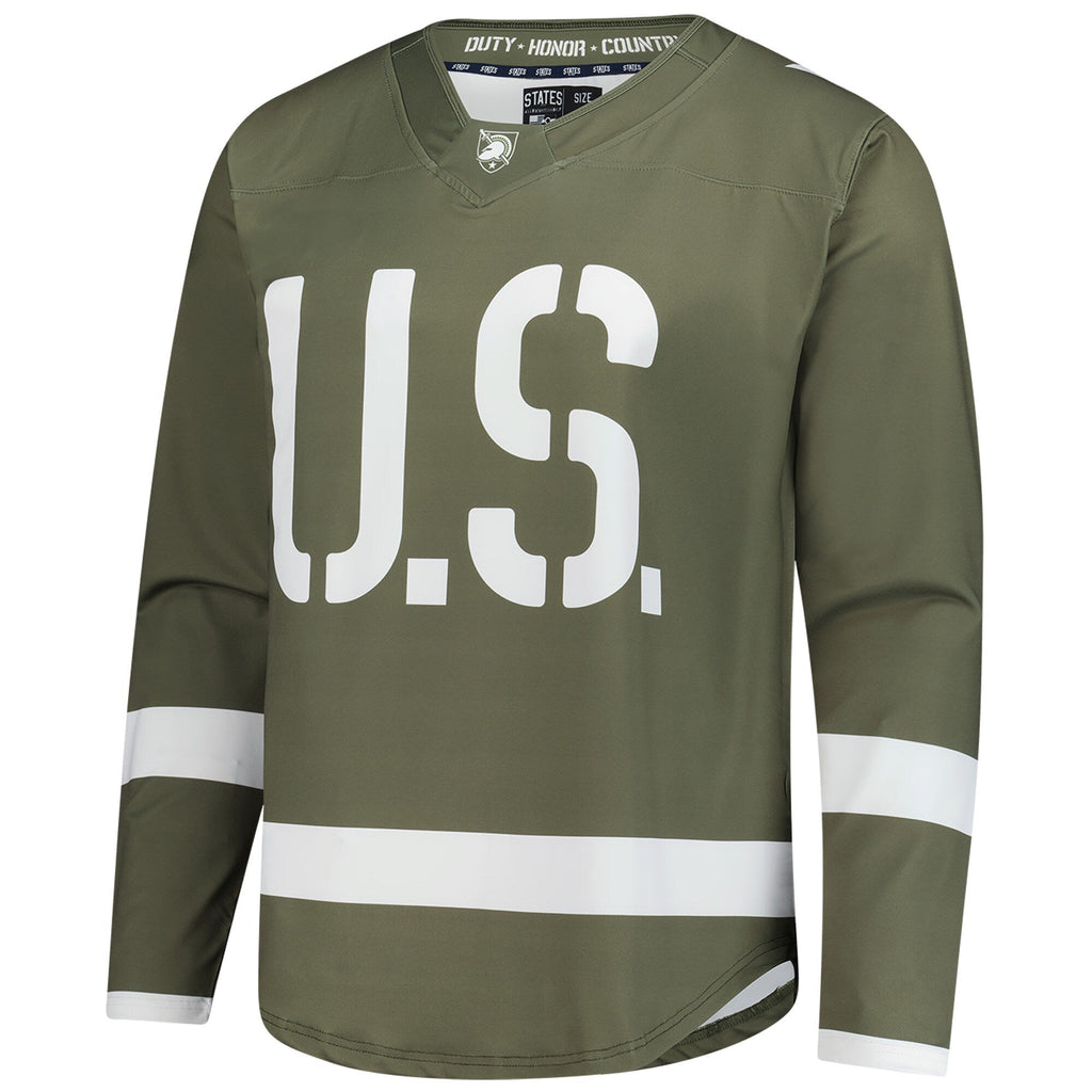 Olive Army Black Knights Replica Hockey Jersey product image 3