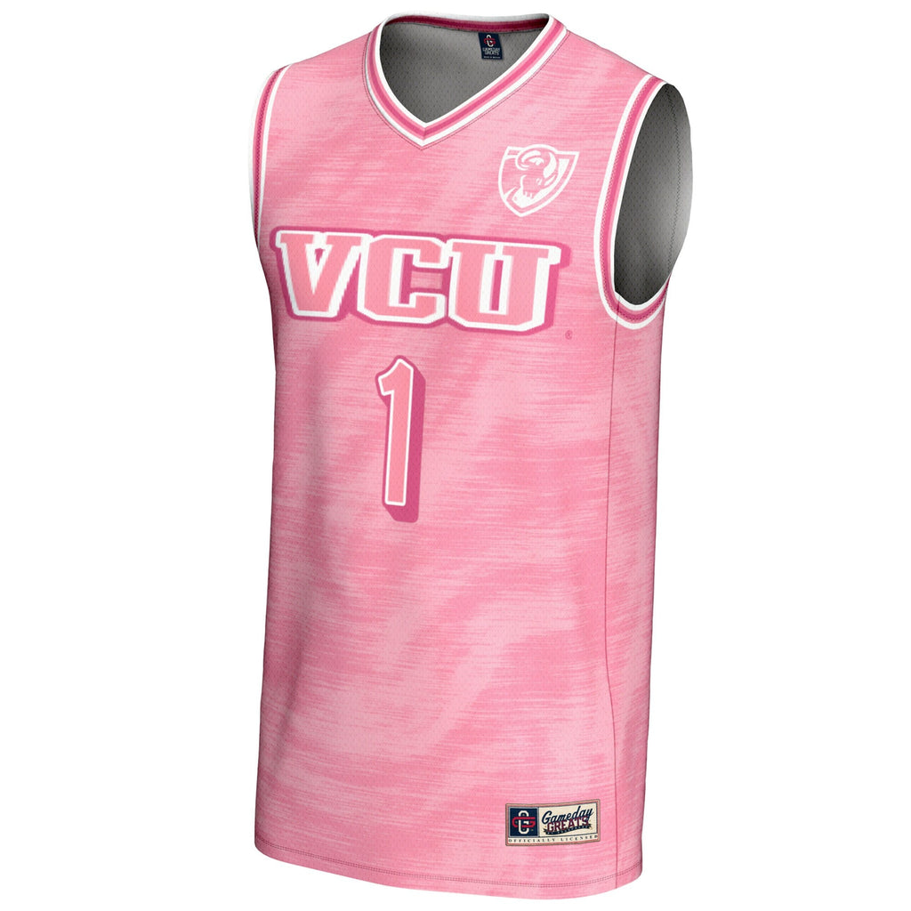 #1 VCU Rams Lightweight Basketball Fashion Jersey - Pink product image 3