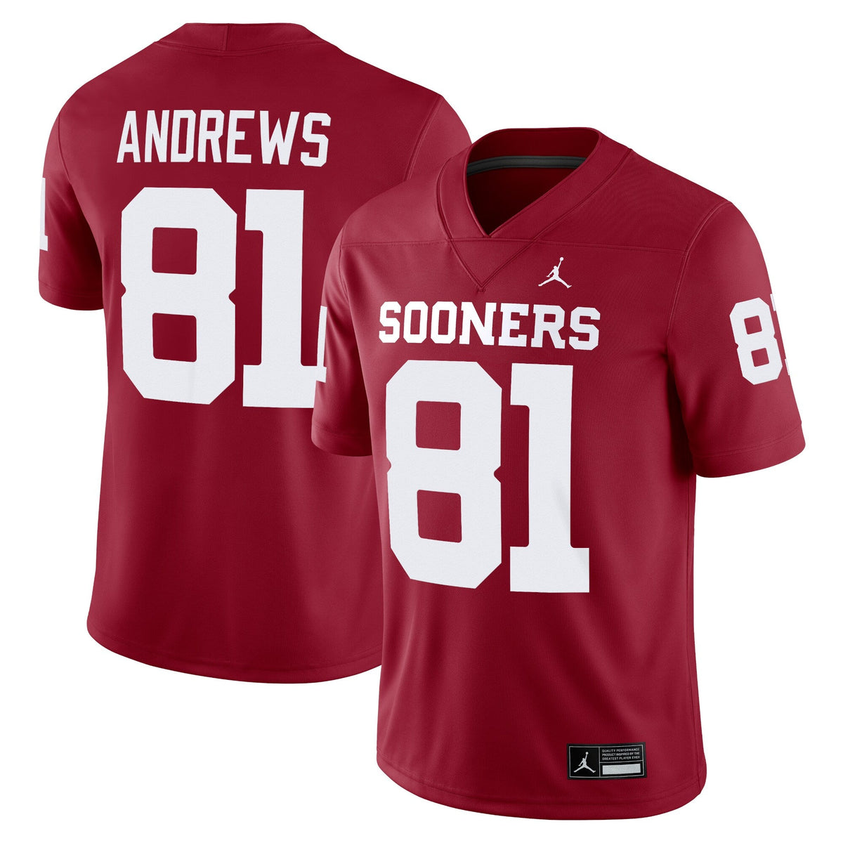 Mark Andrews Oklahoma Sooners Alumni Player Game Jersey product image 1