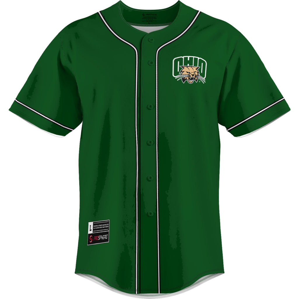 Ohio Bobcats Lightweight Baseball Jersey - Green product image 3
