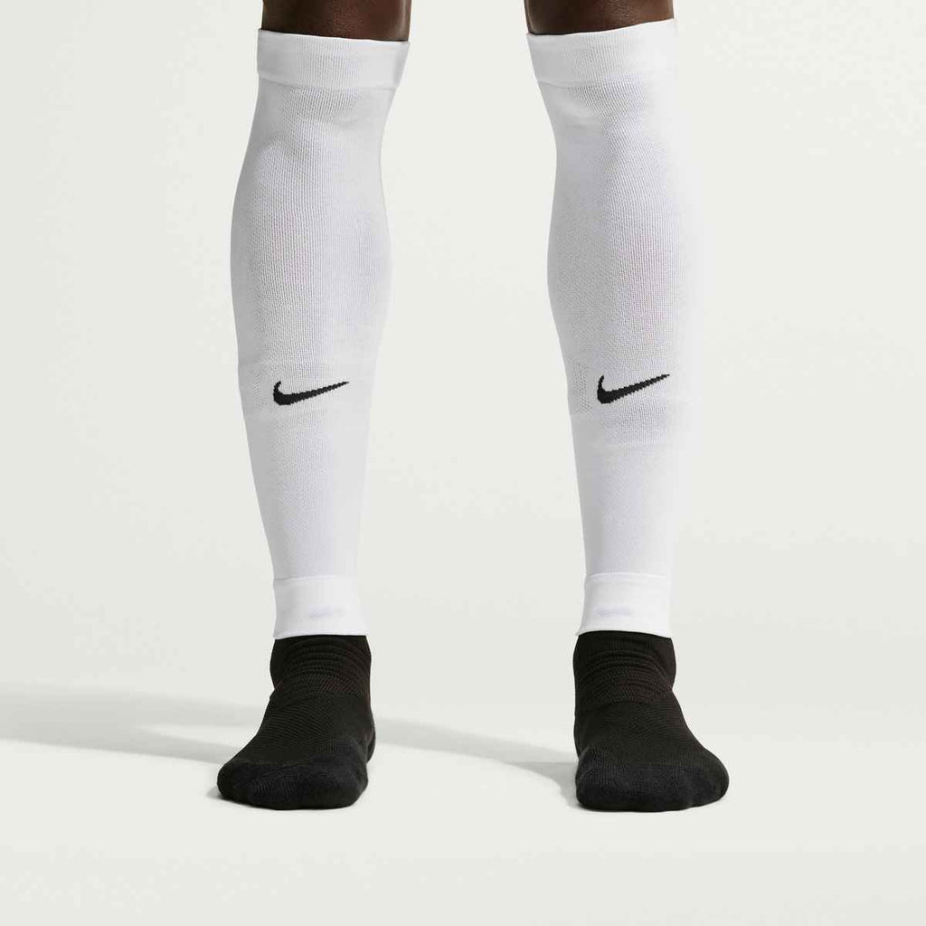 Nike VaporFast Soccer Leg-Sleeve WHITE(1 Pair) product image 5, provided for visual reference and product detail review