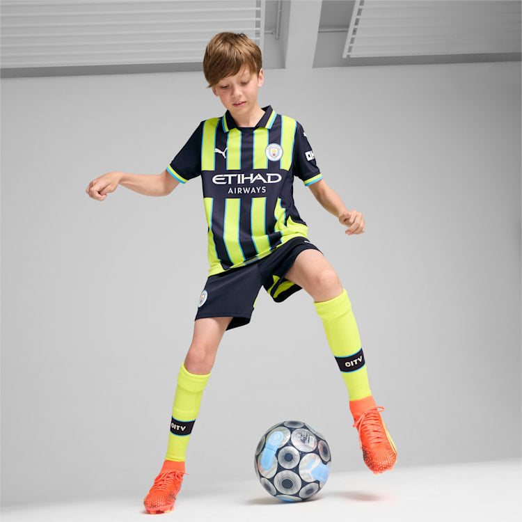 Puma Manchester City 24/25 Away Replica Big Kids' Soccer Jersey product image 3, provided for visual reference and product