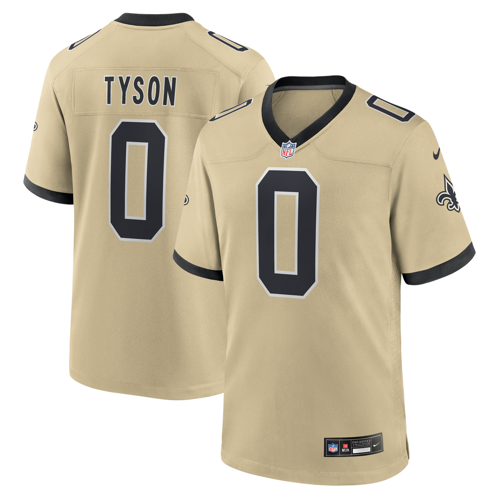 New Orleans Saints Jordyn Tyson Nike Black Team Game Jersey product image 11