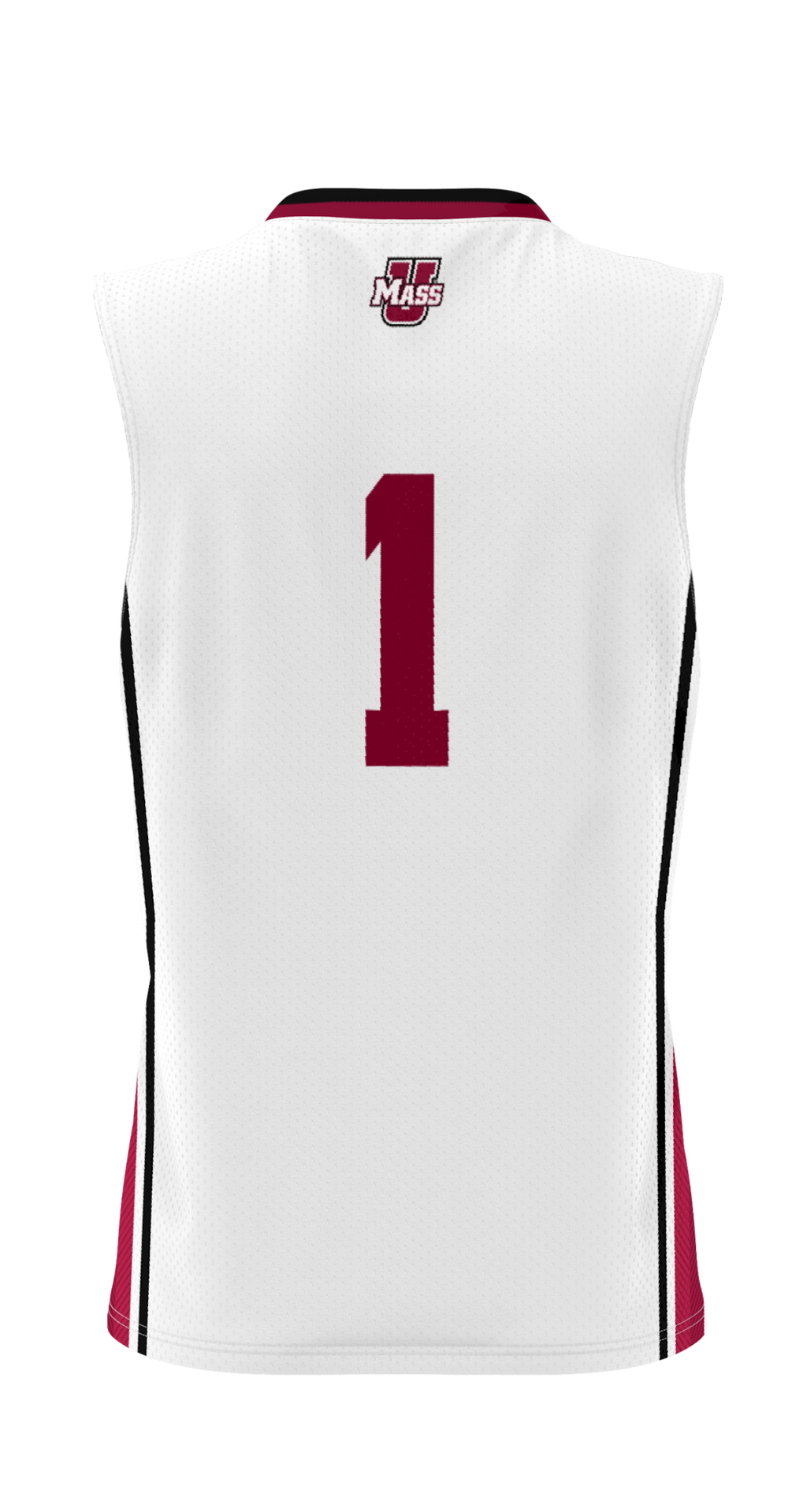 #1 UMass Minutemen Lightweight Basketball Jersey - White product image 4