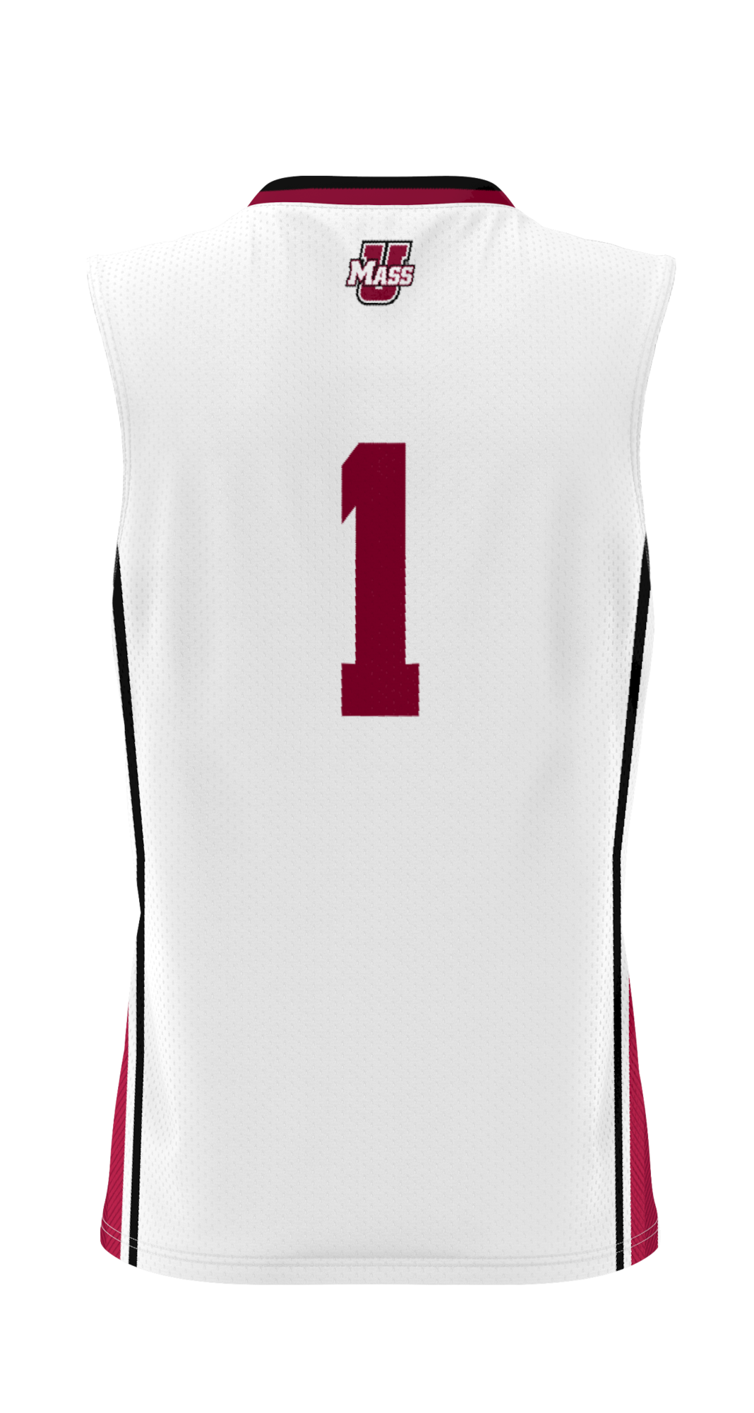 #1 UMass Minutemen Lightweight Basketball Jersey - White product image 4
