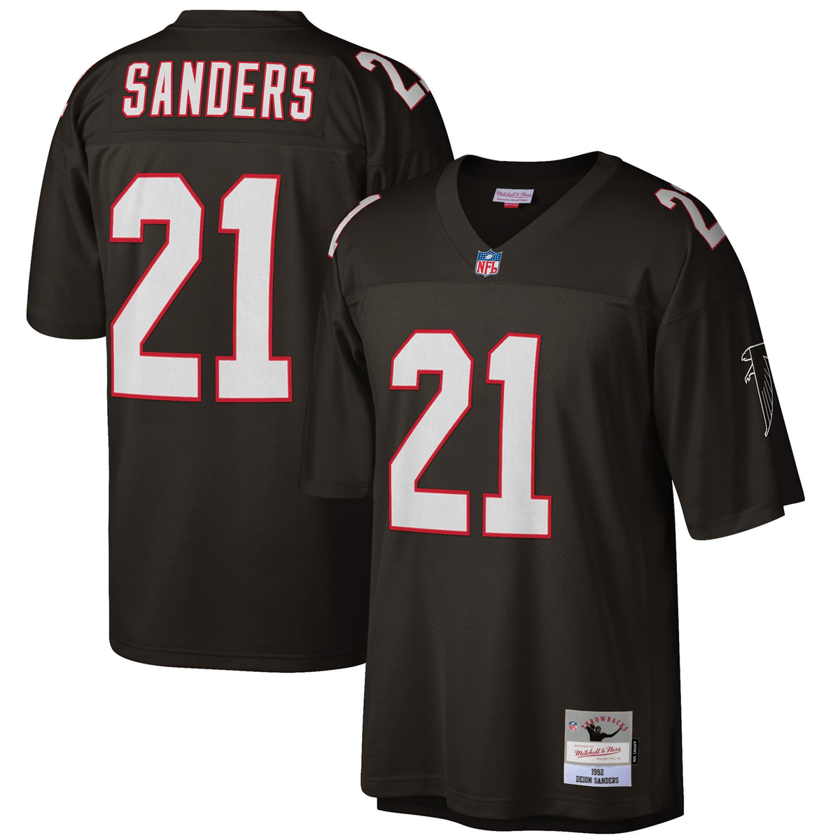 Atlanta Falcons Deion Sanders Mitchell & Ness White Big & product image 7