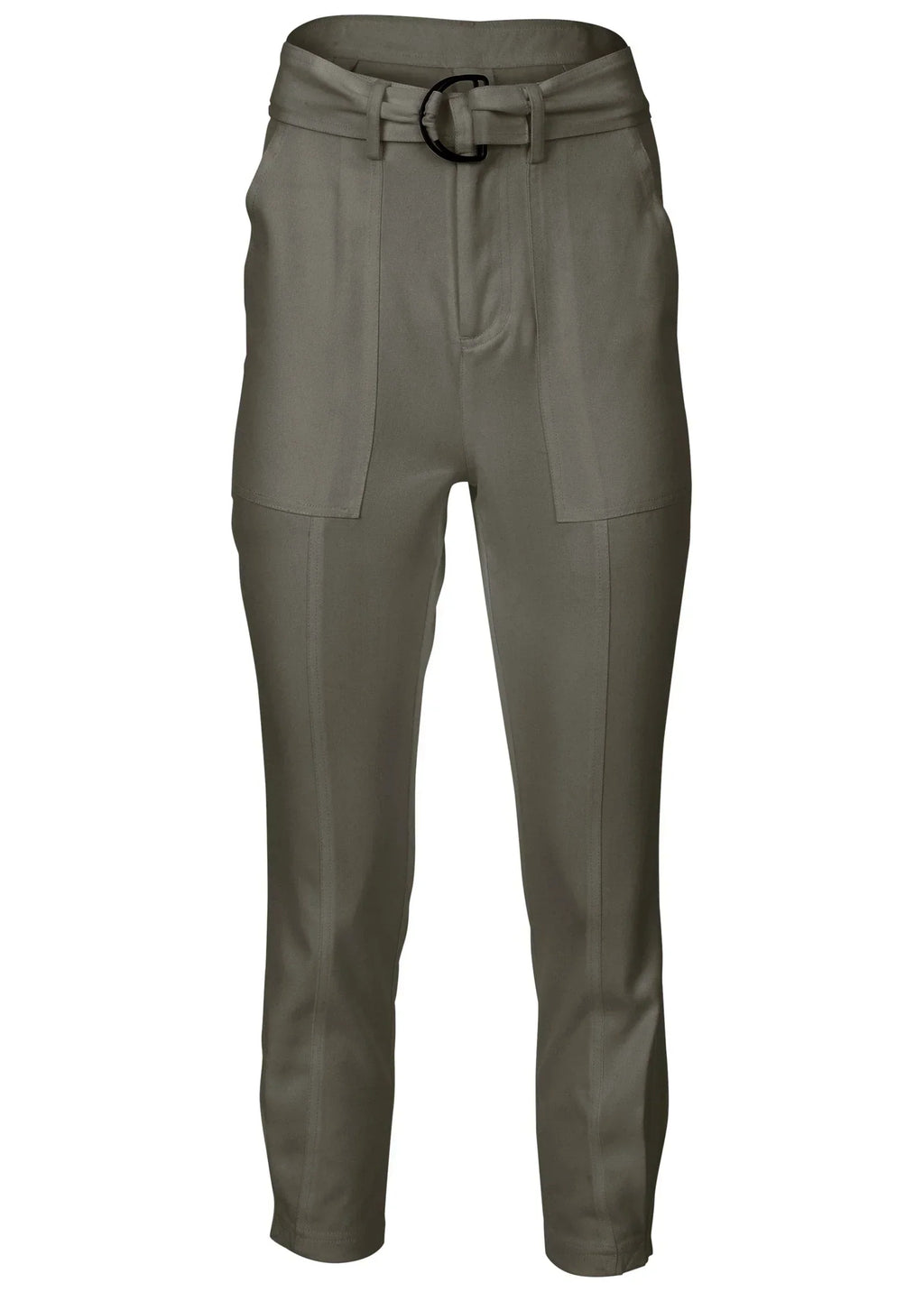 Relaxed Twill Straight Pant Olive
