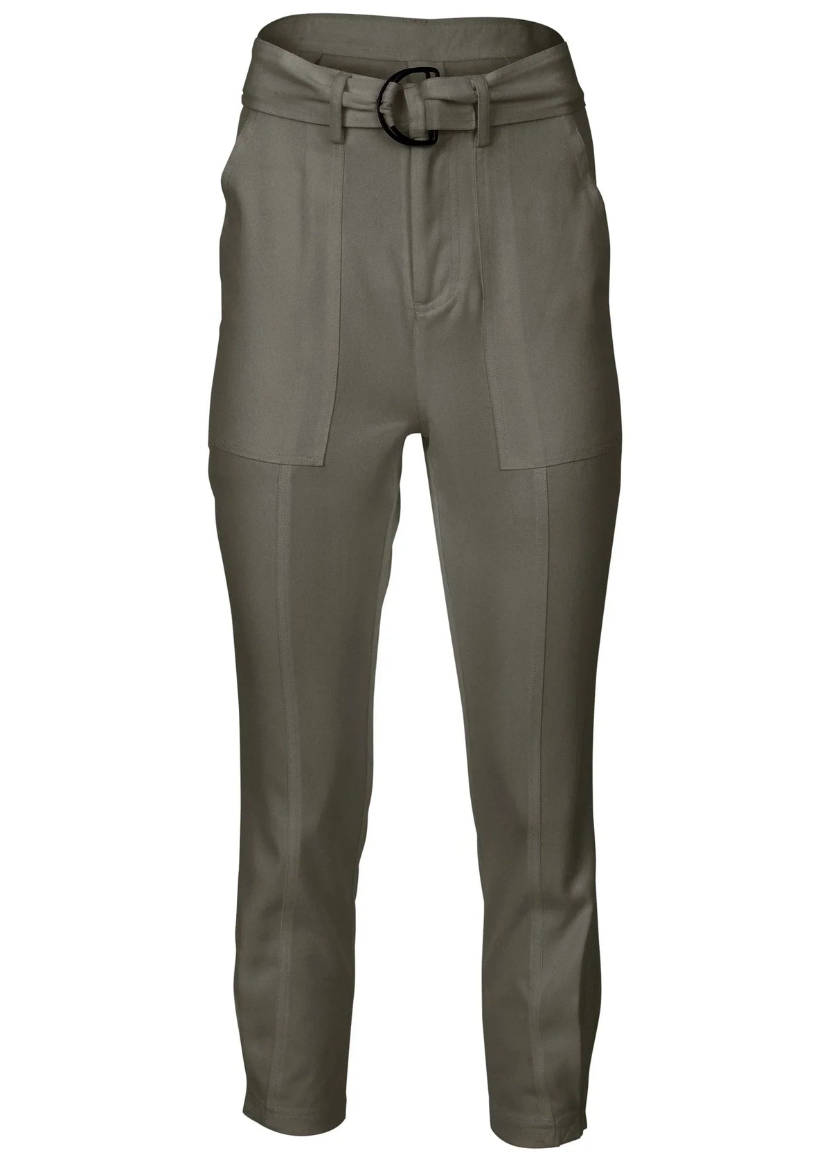 Relaxed Twill Straight Pant Olive