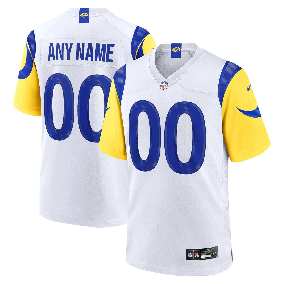 Los Angeles Rams Nike White Custom Game Jersey product image 1