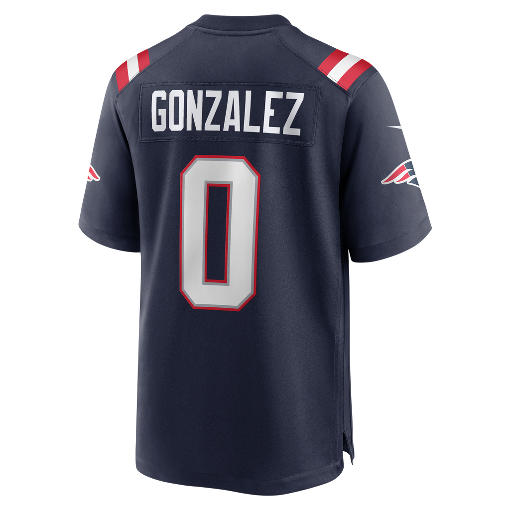 New England Patriots Christian Gonzalez Nike Navy Team Game product image 11