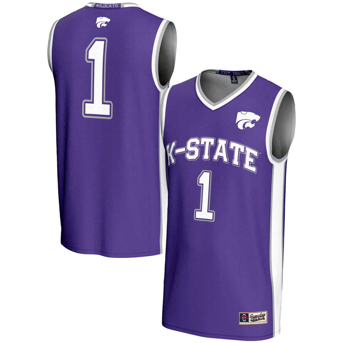 #1 Kansas State Wildcats Lightweight Basketball Jersey product image 2