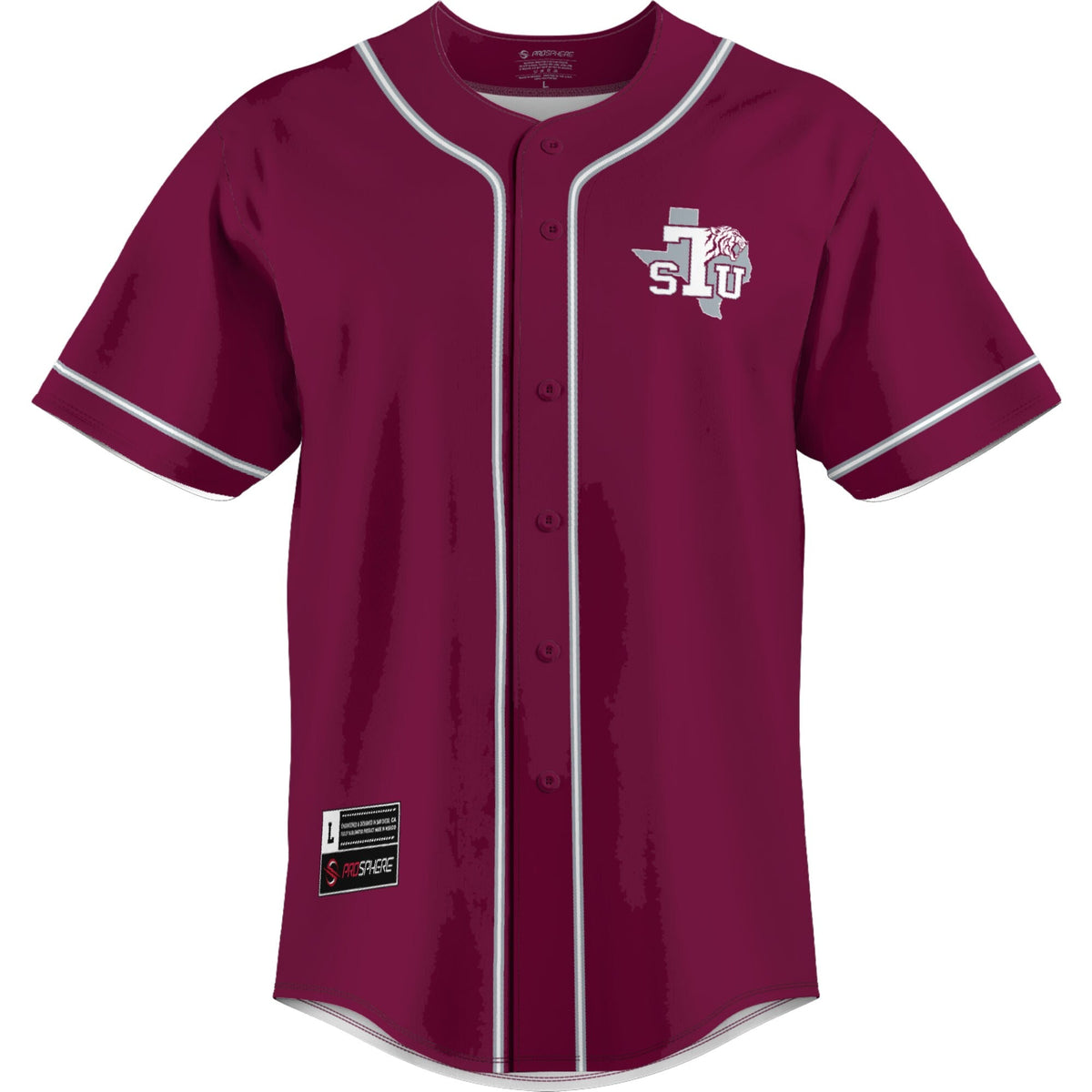 Texas Southern Tigers Lightweight Baseball Jersey - Maroon product image 3