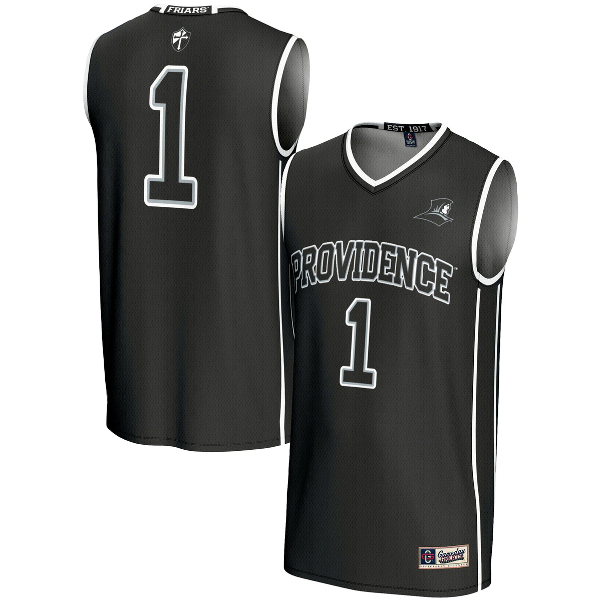 #1 Providence Friars Lightweight Basketball Jersey - Black product image 2