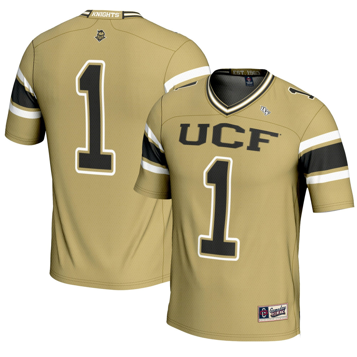 #1 UCF Knights Endzone Football Jersey - Gold product image 1