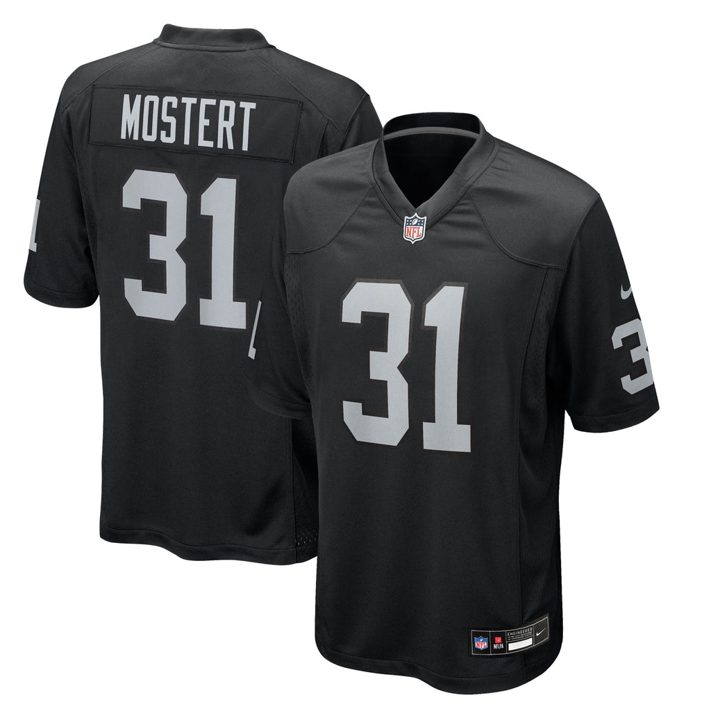 Las Vegas Raiders Raheem Mostert Nike Black Team Game Jersey product image 1