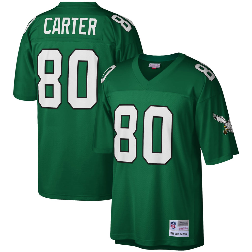 Philadelphia Eagles Cris Carter Mitchell & Ness Kelly Green product image 1