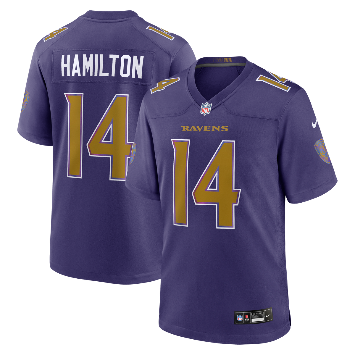 Baltimore Ravens Kyle Hamilton Nike Black Alternate Game product image 7