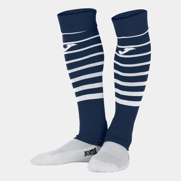 Joma Premier II Cut Soccer Sock - Navy product image 1, provided for visual reference and product detail review