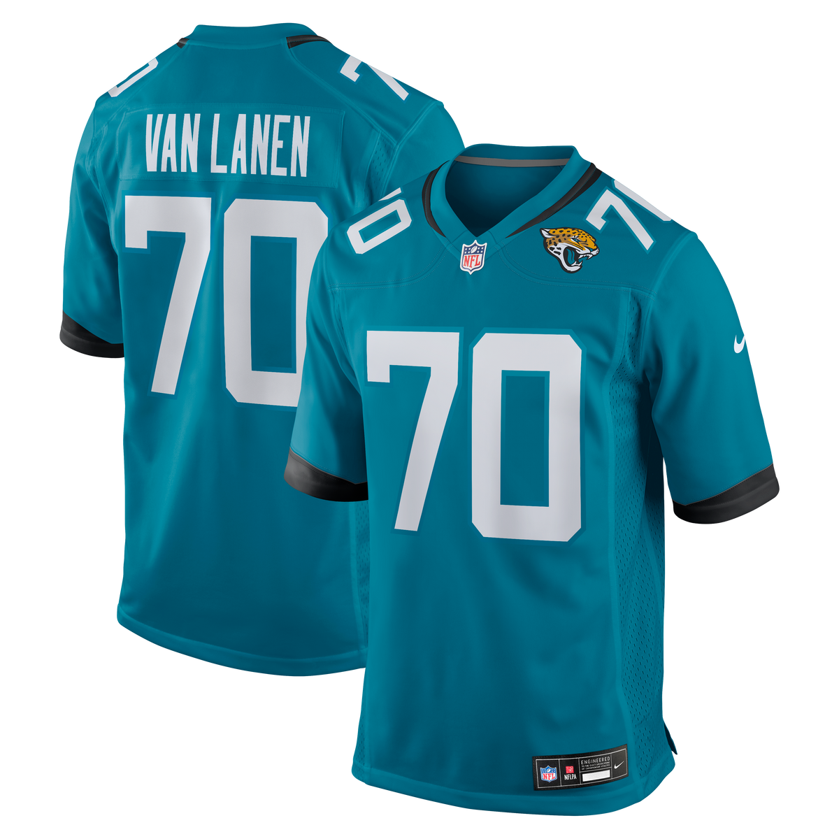 Jacksonville Jaguars Cole Van Lanen Nike Teal Game Player product image 1